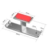 Zweifacher Kopfhörer-Aufhänger – Aluminiumhaken – unter dem Schreibtisch / an der Wand montiert