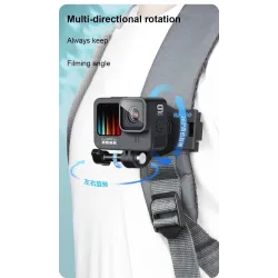 360 Grad drehbarer Rucksackclip – für GoPro Hero