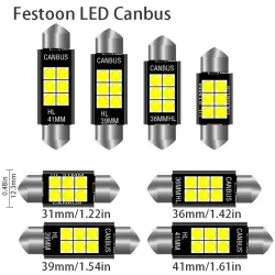 3030 FESTOON - C5W - CANBUS - LED bulb - 31mm - 36mm - 39mm - 41mm - waterproofLED