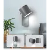 LED-Wandleuchte - moderner nordischer Stil - drehbarer Kopf - mit Schalter