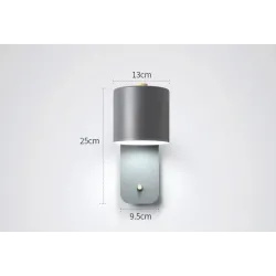 LED-Wandleuchte - moderner nordischer Stil - drehbarer Kopf - mit Schalter