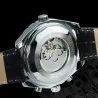 JARAGAR – mechanische Automatikuhr – 3 Hilfszifferblätter – Lederarmband