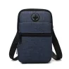 Small canvas shoulder bag - zippers - headphone holeBags
