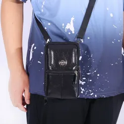 Multifunktionale Umhängetasche - Gürteltasche aus Leder