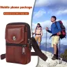 Multifunktionale Umhängetasche - Gürteltasche aus Leder