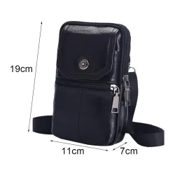 Multifunktionale Umhängetasche - Gürteltasche aus Leder