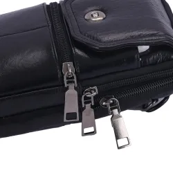 Multifunktionale Umhängetasche - Gürteltasche aus Leder