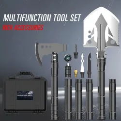 Multifunktions-Klappschaufel – Survival-Axt-Kit – Militär – Camping – taktisch – Selbstverteidigung – Gartenwerkzeug – 99 cm