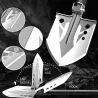 Multifunktions-Klappschaufel – Survival-Axt-Kit – Militär – Camping – taktisch – Selbstverteidigung – Gartenwerkzeug – 99 cm