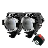 Motorrad-LED-Scheinwerfer - 3000LM CREE Chip U5 - 3 Modi - Nebelscheinwerfer - wasserdicht - 2 Stück