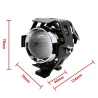 Motorrad-LED-Scheinwerfer - 3000LM CREE Chip U5 - 3 Modi - Nebelscheinwerfer - wasserdicht - 2 Stück