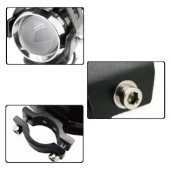 Motorcycle LED headlight - 3000LM CREE Chip U5 - 3 modes - fog lamp - waterproof - 2 piecesLED