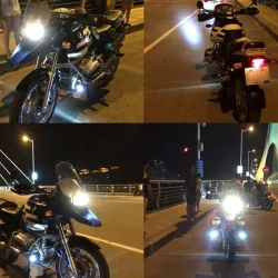 Motorrad-LED-Scheinwerfer - 3000LM CREE Chip U5 - 3 Modi - Nebelscheinwerfer - wasserdicht - 2 Stück
