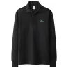 Stylish polo t-shirt - long sleeve - embroidery logo - cottonT-shirts