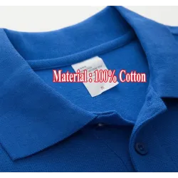 Stylisches Polo-T-Shirt - Langarm - Sticklogo - Baumwolle