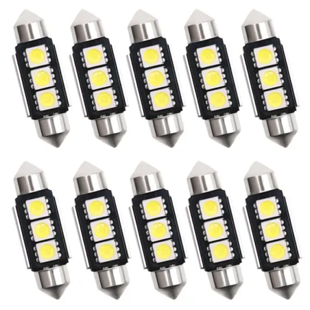 C10W C5W Festoon 36mm 39mm 41mm - 12V - CANBUS - LED bulb - white - 10 piecesBulbs