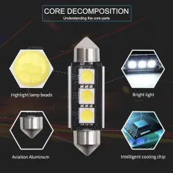 C10W C5W Festoon 36mm 39mm 41mm - 12V - CANBUS - LED bulb - white - 10 piecesBulbs