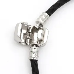 Lederarmband - mit Metallperle - Magnetverschluss