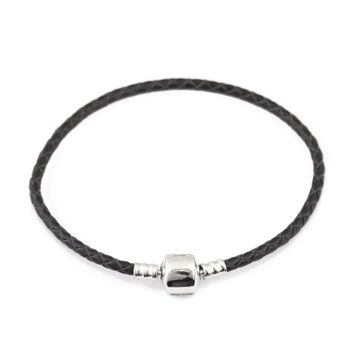 Lederarmband - mit Metallperle - Magnetverschluss