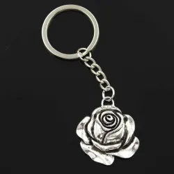 Vintage Rose Schlüsselanhänger