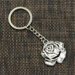 Vintage rose keychainKeyrings