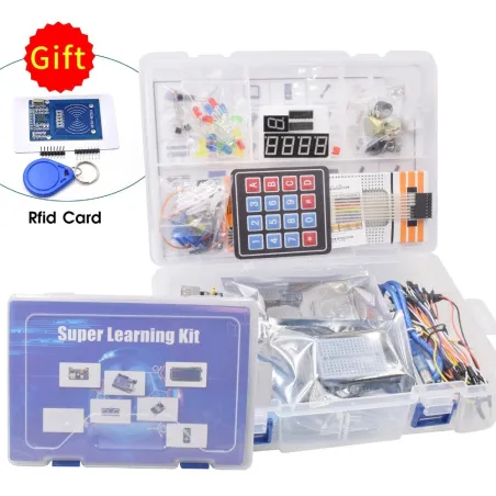 Verbessertes Starter-Kit – für Arduino R3 CH340 – R3 Breadboard / Schrittmotor / SG90 Servo / 1602 LCD / Überbrückungskabel