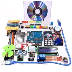 Super Starter Kit - mit WiFi-Modul - 130 Motor - HC-SR501 - 1602 - Relais - HC-SR04 - RGB-Modul - für ARDUINO UNO R3
