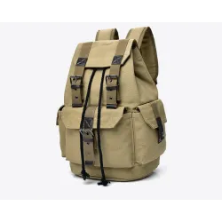 Canvas-Rucksack mit großem Fassungsvermögen – Unisex