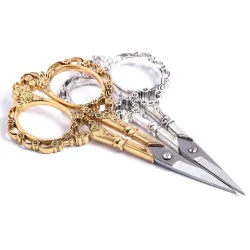 Nagelschere im antiken Stil - Vintage Blumenmuster