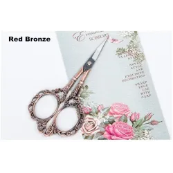 Antique style nail scissors - vintage floral patternClippers & Trimmers