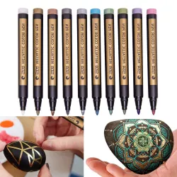 Metallic-Marker - Permanentstifte - 10 Stück