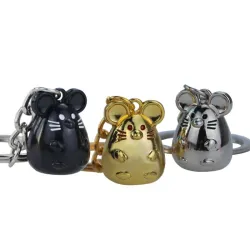 Mini-Maus aus Metall - Schlüsselanhänger