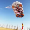 Farbenfroher 3D-Löwendrachen - mit Griff / Schnur