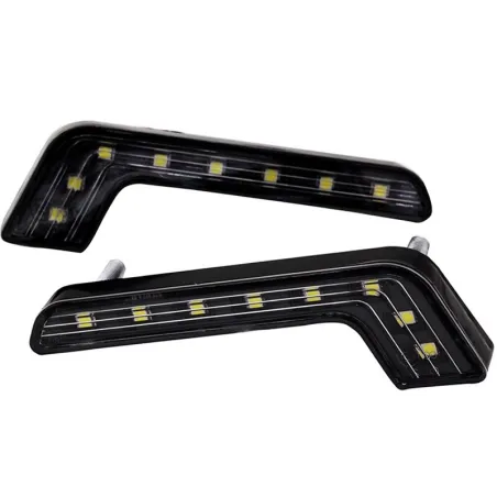 Tagfahrlicht Typ L für Auto - superhell - Ein-/Aus-Funktion - wasserdicht - LED - 2 Stück