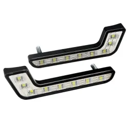 Car L-type DRL lights - super bright - on/off function - waterproof - LED - 2 piecesDaytime Running Lights (DRL)