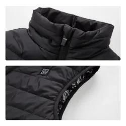 Elektrische Thermojacke - warme Daunenweste - USB-Heizung