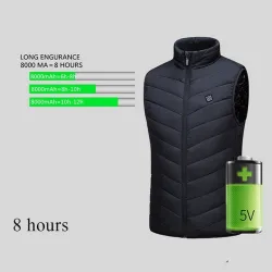Elektrische Thermojacke - warme Daunenweste - USB-Heizung