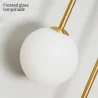 Modern wall lamp - double glass ball - gold iron - LED G9 - AC90-260VWall lights