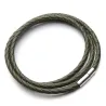 Echtes geflochtenes Leder - Armband mit Magnetverschluss