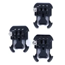 Schnellverschluss - flache Halterung - Adapter - für GoPro Hero 4 3 Xiaomi Yi SJCAM - 3 Stück