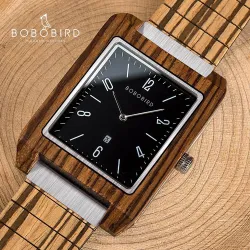 BOBO BIRD – Uhr aus Bambusholz – Quarz – mit Schatulle
