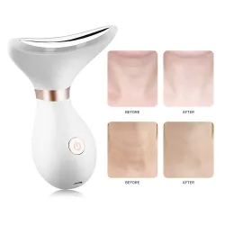 Multifunktionales Gesichts- / Nackenmassagegerät - Lifting / Anti-Falten - LED-Photonentherapie