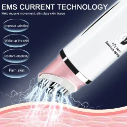 EMS-Augenmassagegerät – Anti-Falten – Entfernen von Augenringen – heiße Kompresse – LED – USB