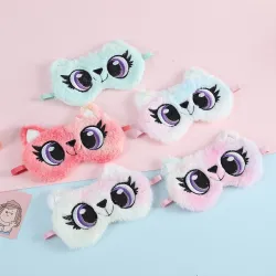 Plüsch-Augenmaske - Schlafmaske - Panda - Hase - Bär