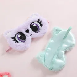Plüsch-Augenmaske - Schlafmaske - Panda - Hase - Bär
