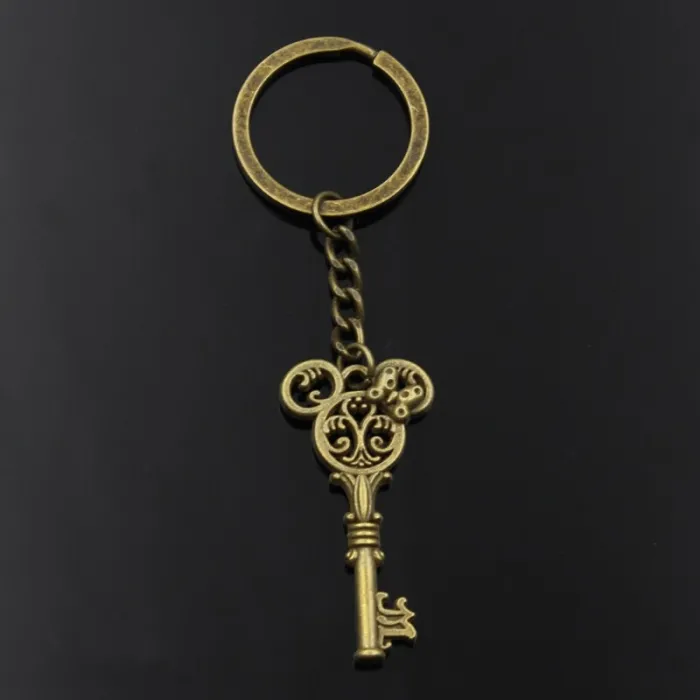 Antique key - metal keychainKeyrings