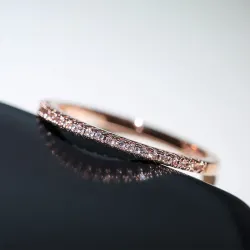 Minimalist women's ring - cubic zirconiaRings