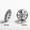 Vintage astronomische Kugel - rotierender Ring