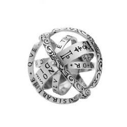 Vintage astronomische Kugel - rotierender Ring