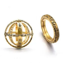 Vintage astronomische Kugel - rotierender Ring